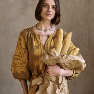 Palmera con aplicación hecha a mano