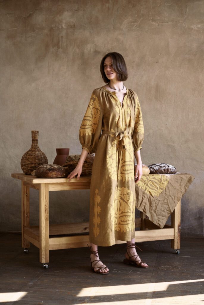 Palmera con aplicación hecha a mano