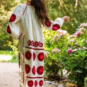 Vestido Soniashnuk Blanco Roto