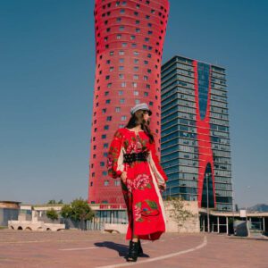 Vestido Troyandu Rojo