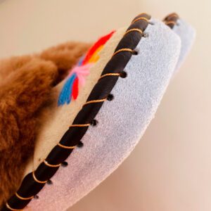 Pantuflas bordadas a mano