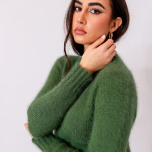 Jersey artesanal con hilos 100% angora