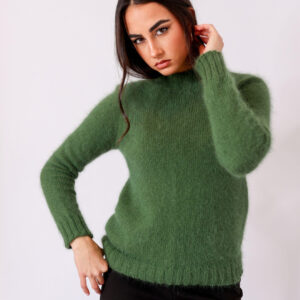 Jersey artesanal con hilos 100% angora