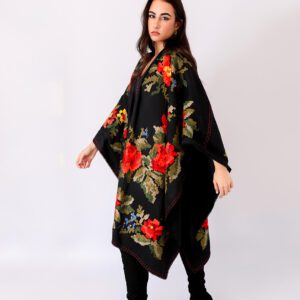 Capa de Lino bordada