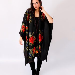 Capa de Lino bordada