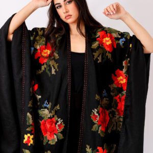 Capa de Lino bordada