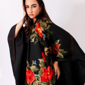 Capa de Lino bordada