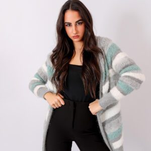 Cárdigan artesanal de Angora