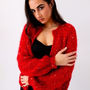 Cardigan artesanal en Mohair