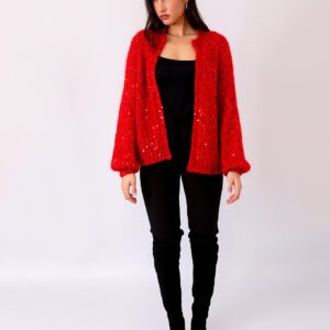 Cardigan artesanal en Mohair