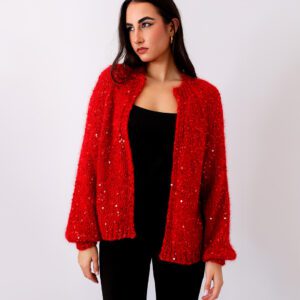 Cardigan artesanal en Mohair