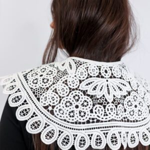 Cuello artesanal bordado