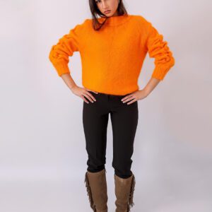 Jersey Artesanal de Angora en Naranja