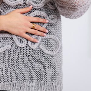 Jersey Artesanal en Mohair Gris
