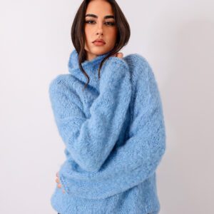 Jersey Artesanal de Alpaca Azul cielo