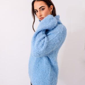 Jersey Artesanal de Alpaca Azul cielo